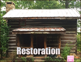 Historic Log Cabin Restoration  Caroline County, Virginia