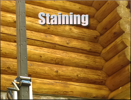  Caroline County, Virginia Log Home Staining